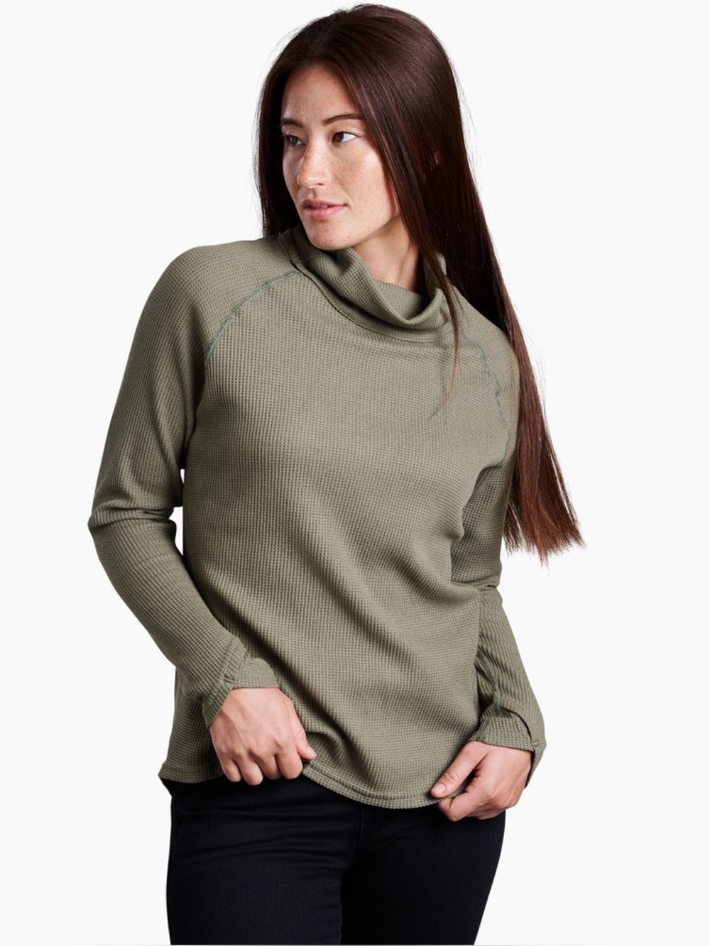 Kuhl PETRA TURTLENECK in sage green size medium
